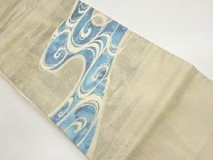 流水模様織出し名古屋帯